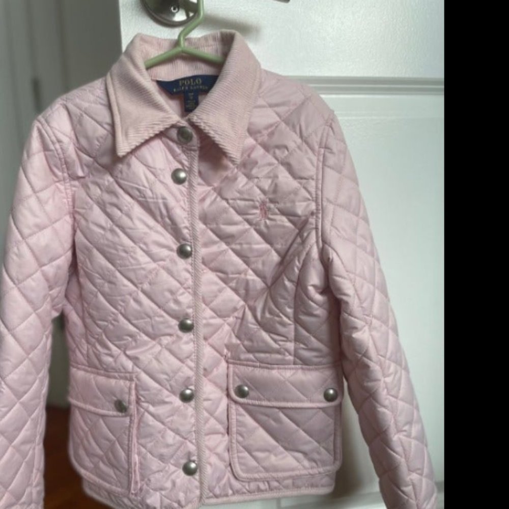 Ralph Lauren pink quilted jacket, size 7